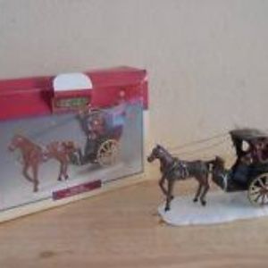 LEMAX VILLAGE COLLECTION, HANSOM CAB TABLE ACCENT